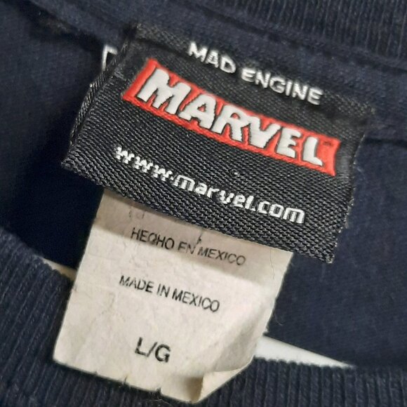 Mad Engine Marvel Characters T-shirt Men's Size Large Black Marvel Universe - Picture 4 of 7